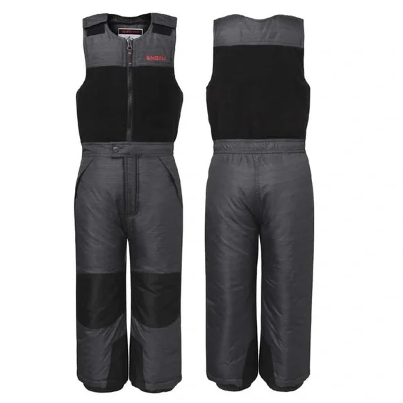 Snow Bib Pants 4T Weather Resistant Adjustable Zip Closure Snozu Winter Sporty - Picture 12 of 12